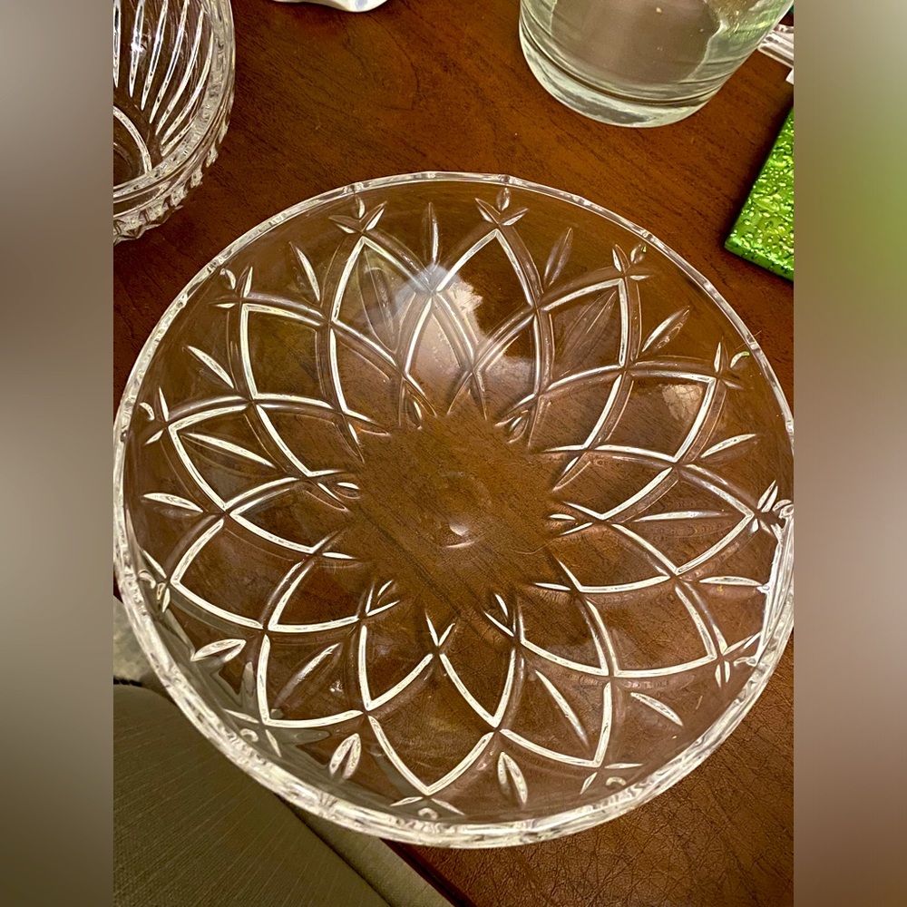 Glass Shallow Bowl